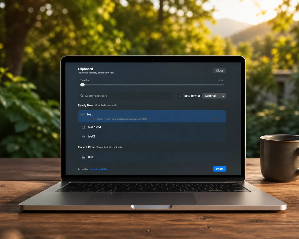 PasteWise Mac App Interface
